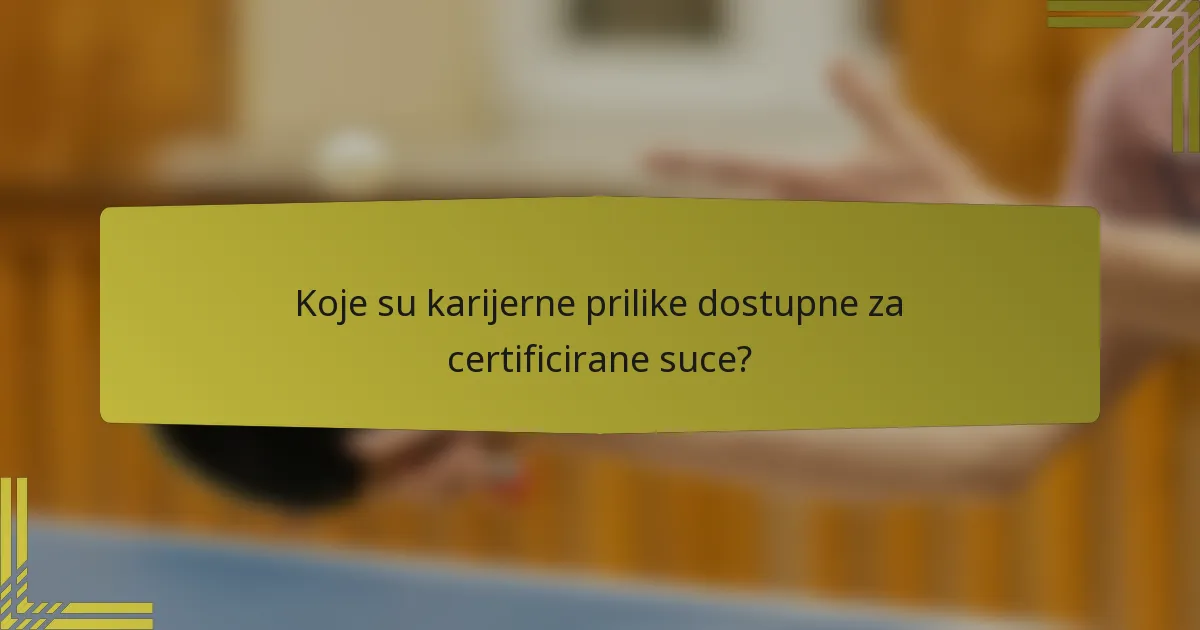 Koje su karijerne prilike dostupne za certificirane suce?